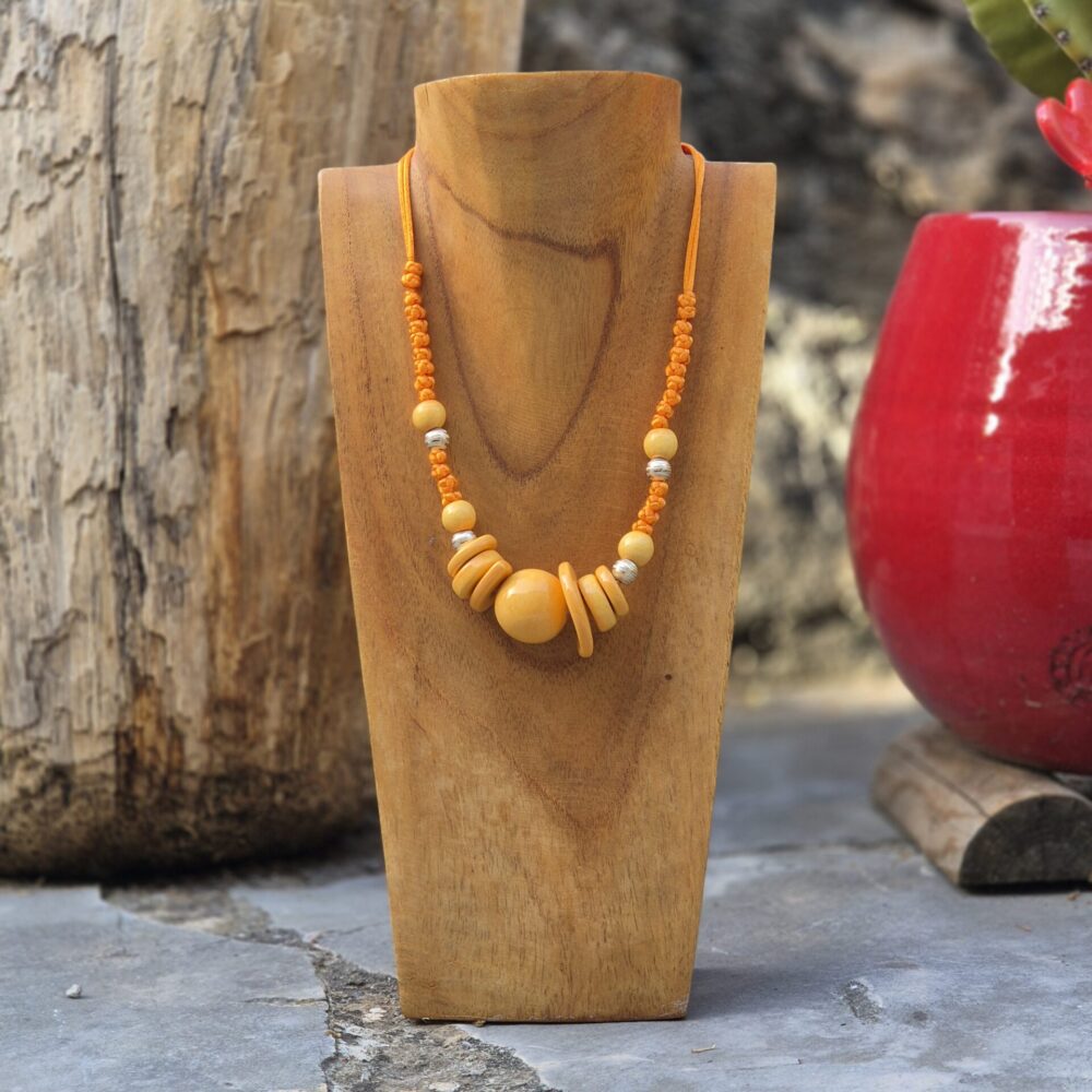 collier céramique et argent nosara