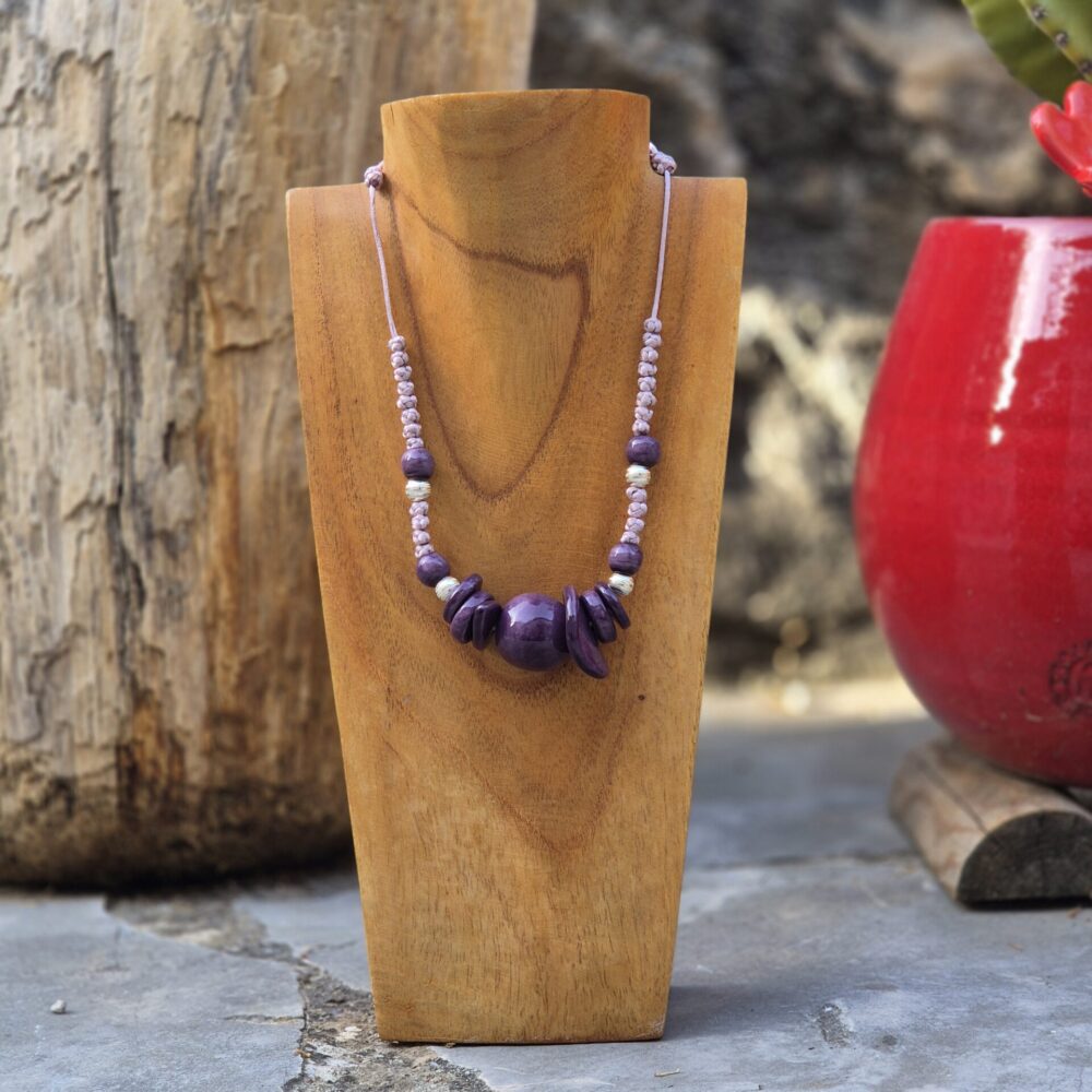 Collier céramique et argent NOSARA
