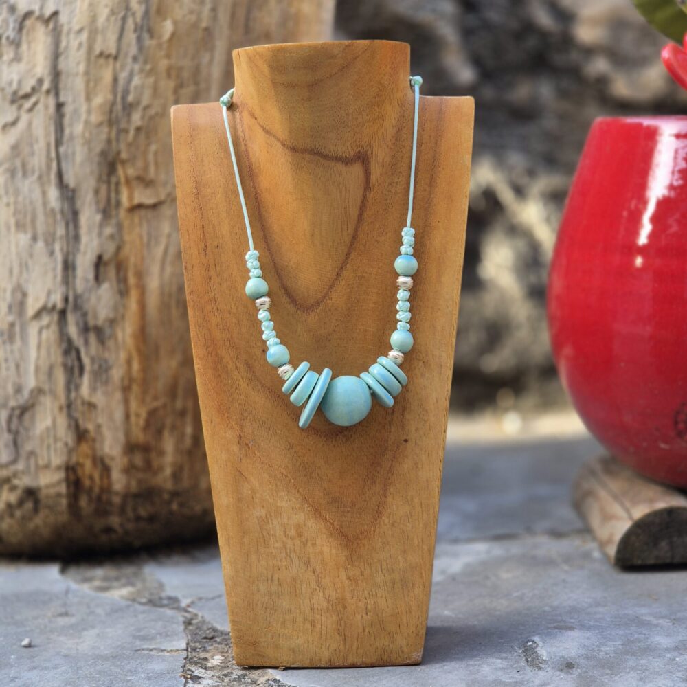 Collier céramique et argent NOSARA