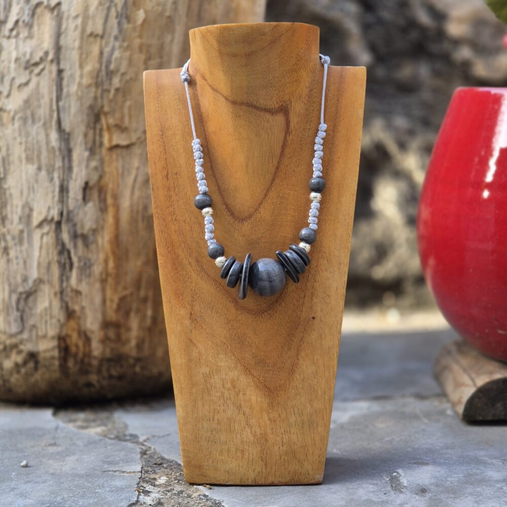 Collier céramique et argent NOSARA