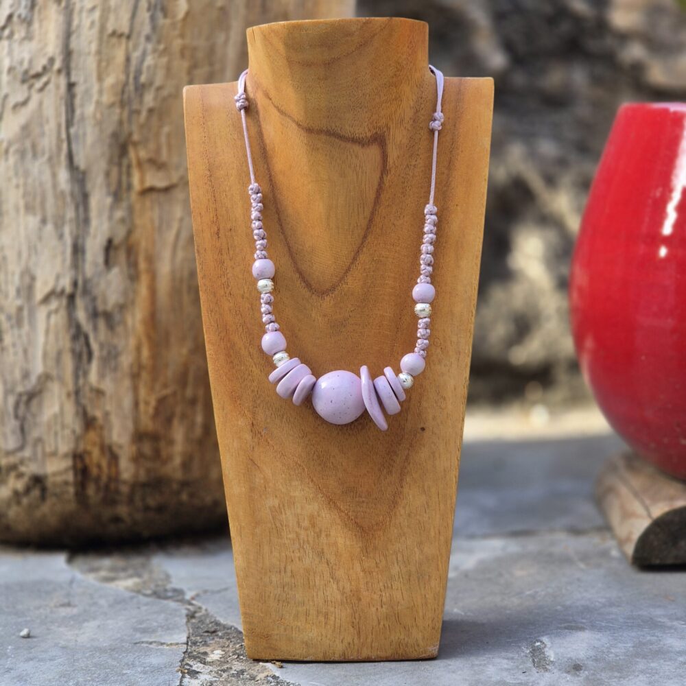 Collier céramique et argent NOSARA