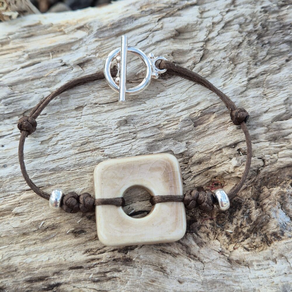bracelet réglable en céramique