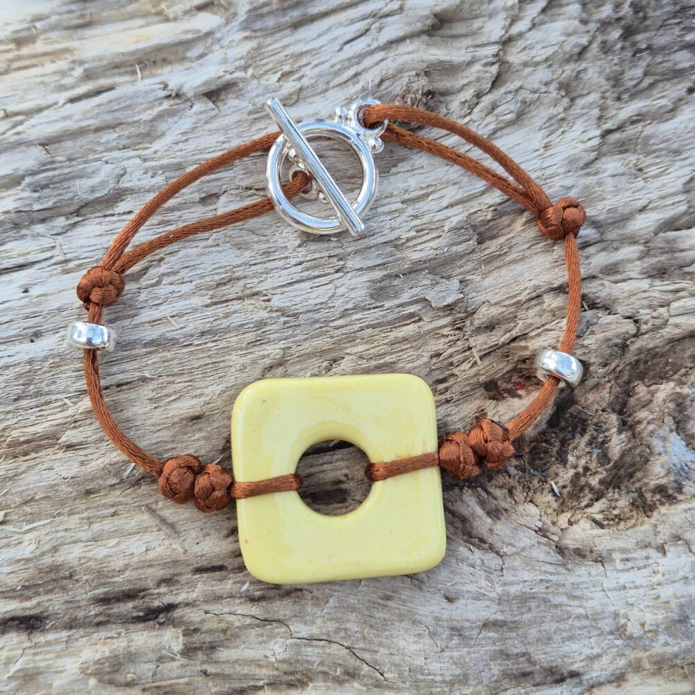 bracelet réglable en céramique