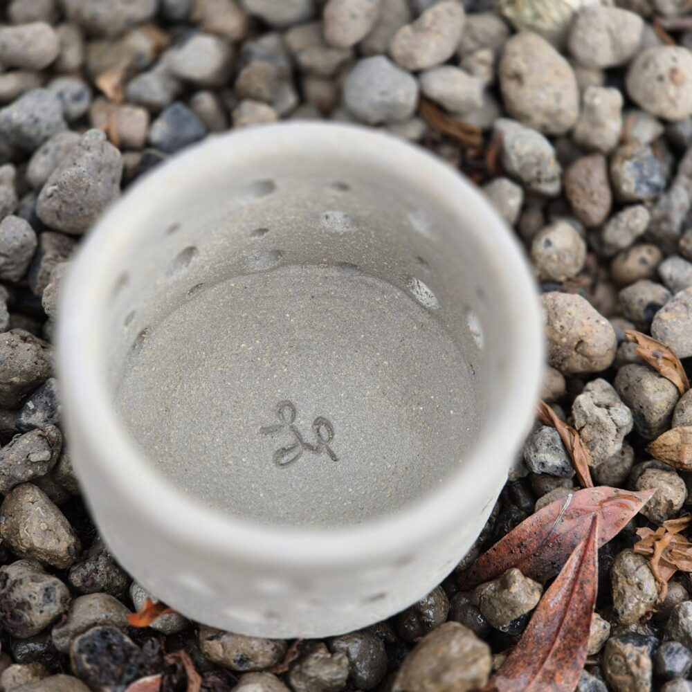 photophore grès gris par lp ceramique