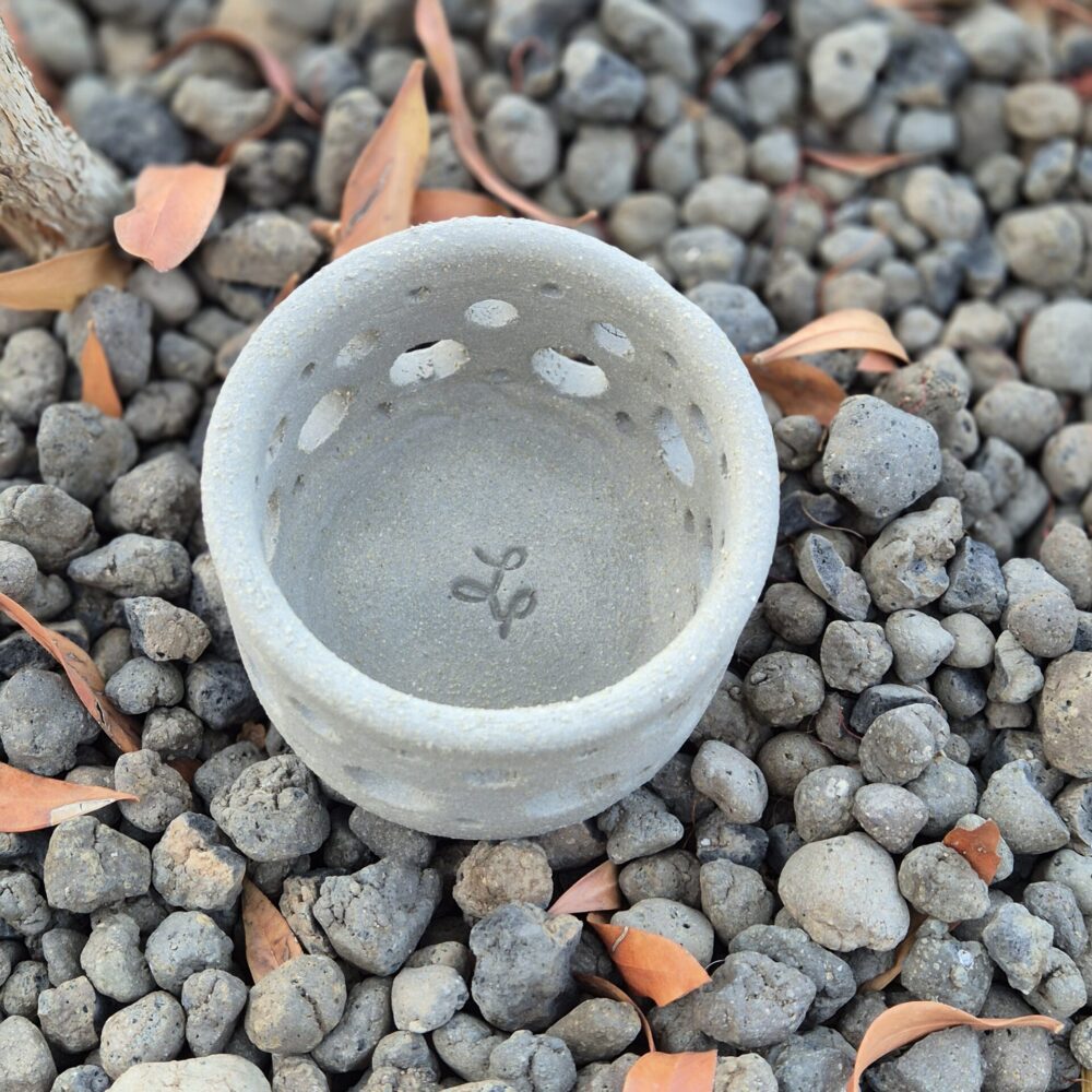 Photophore grès gris #1 – Image 3
