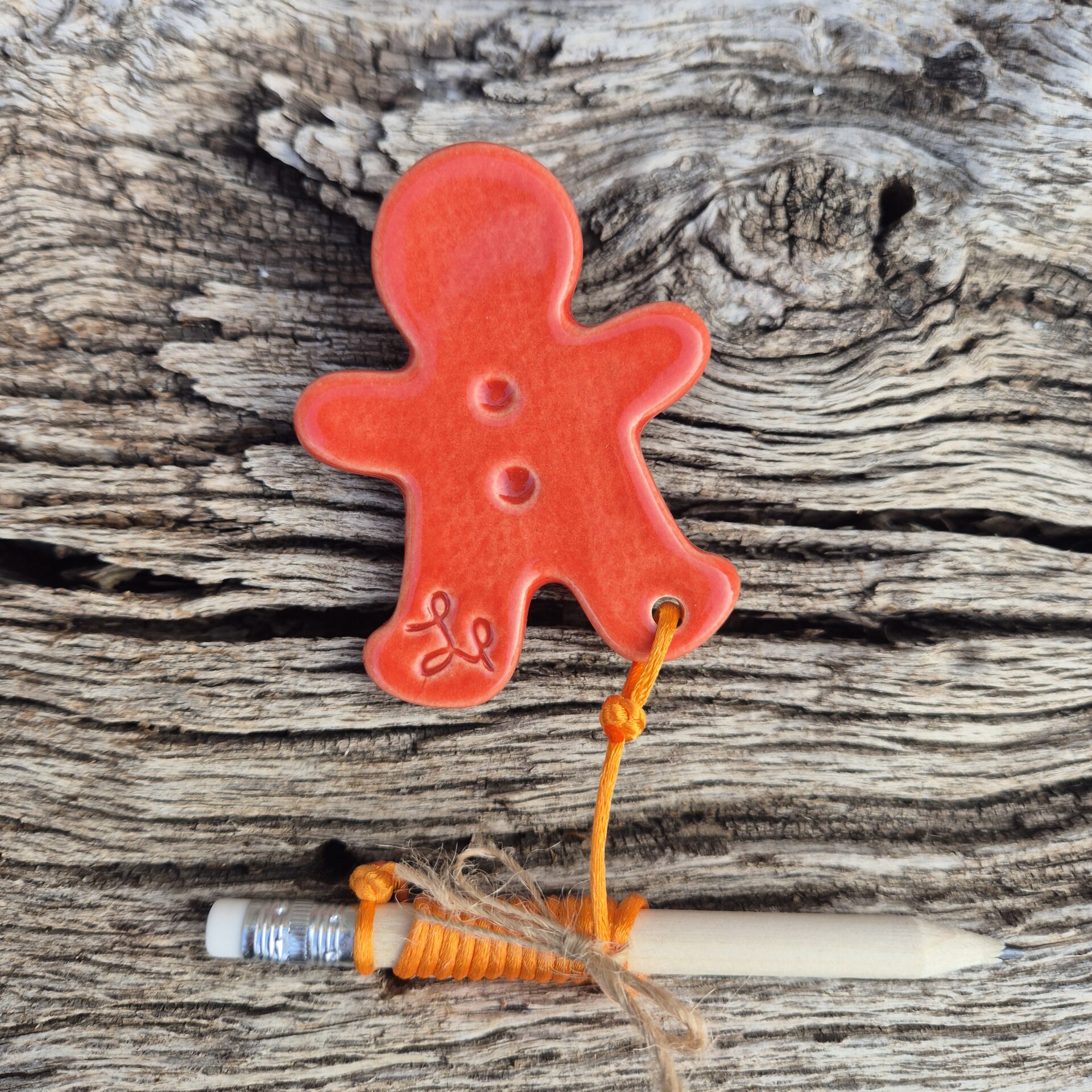 Magnet bonhomme LP Céramique original avec crayon